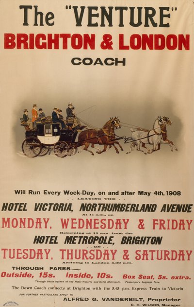 "Venture" Brighton och London Coach av . .
