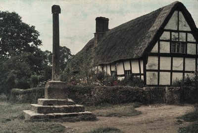 "The Village Cross, Ashton-Under-Hill, Gloucestershire" av Frederick (attr. to) Barnard