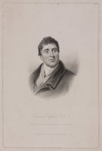 Thomas Telford FRS, skotsk civilingenjör, c 1810 av Frederick (attr. to) Barnard