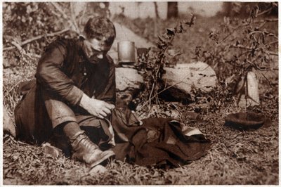Luffaren återger sina kläder. 1929 (tryck) av . .