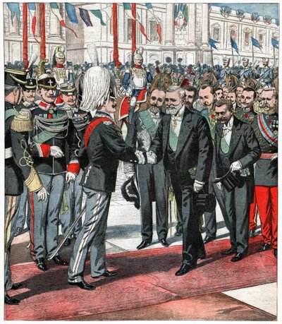 Victor Emmanuel III och Emile Loubet av . .