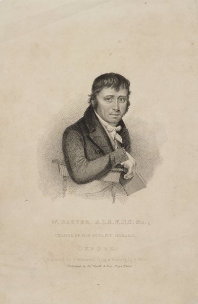 William Baxter, ALS FHS, brittisk botaniker, ca 1820-talet av Frederick (attr. to) Barnard