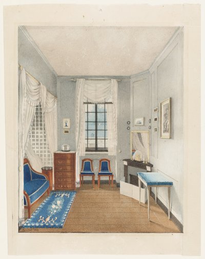 En fransk restaurering sovrum av Bouilhet