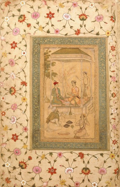 Akbars söner Sultan Daniyal och Sultan Murad, ca 1600-1605 av   Manohar