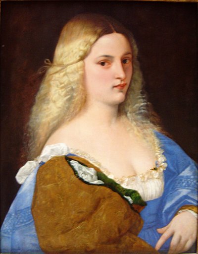 Violante (Den vackra katten) av Titian