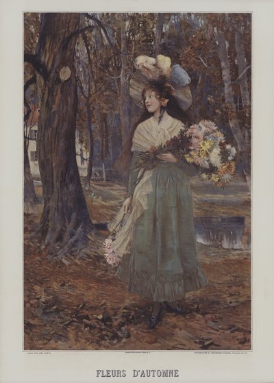 Fleurs dAutomne (höstblommor) av after Aime Nicolas Morot