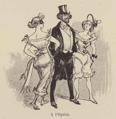 En l Opera av after Albert Robida
