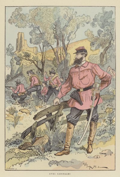 Med Garibaldi av after Albert Robida