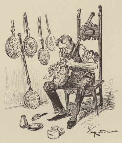 Sängpannor av after Albert Robida