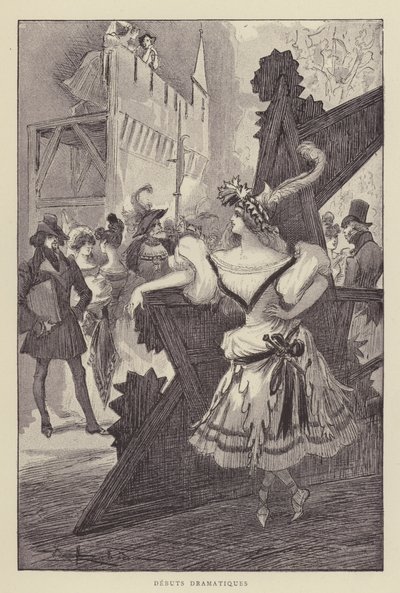 Debuterar Dramatiques av after Albert Robida