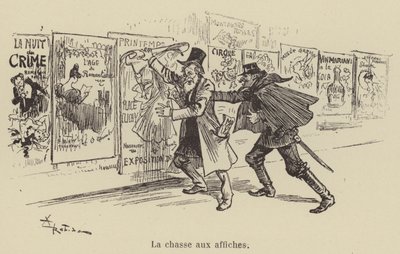 Jakten på affischer av after Albert Robida