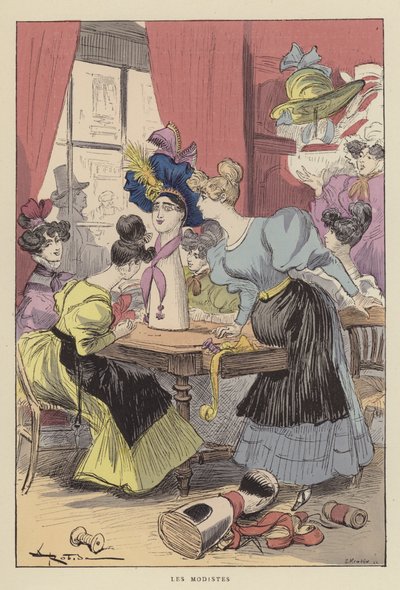 Klädmakarna av after Albert Robida