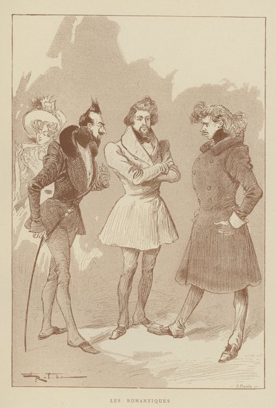 Romantikerna av after Albert Robida