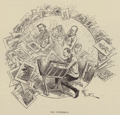 Utskrifterna av after Albert Robida