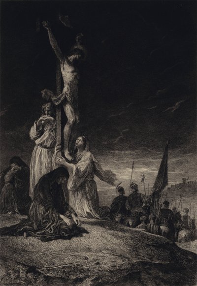 Korsfästelsen av after Albert Robida