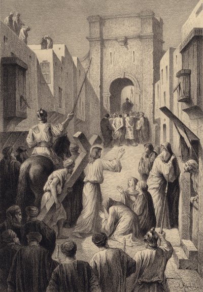 Jerusalems döttrar av after Albert Robida