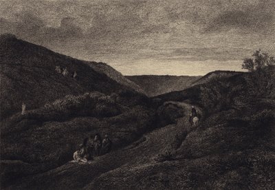 Den barmhärtige samariten av after Albert Robida