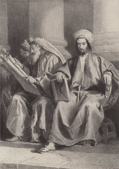 De skriftlärda och fariséerna av after Albert Robida