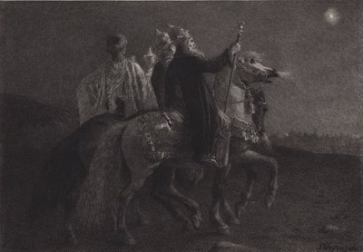 De vise männen från östern av after Albert Robida