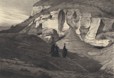 Kvinnorna tar med söta kryddor till graven av after Albert Robida