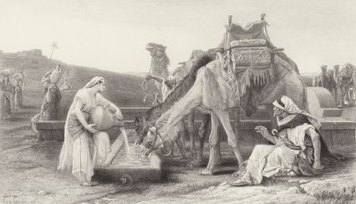 Rebecka och Eliezer av after Alexandre Cabanel