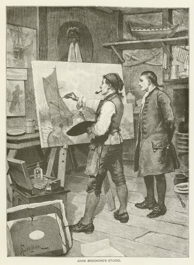 John Brookings studio av after Amedee Forestier