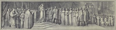 Kröning av Napoleon till kung av Italien i Milanos katedral, 23 maj 1805 av after Andrea Appiani the Elder