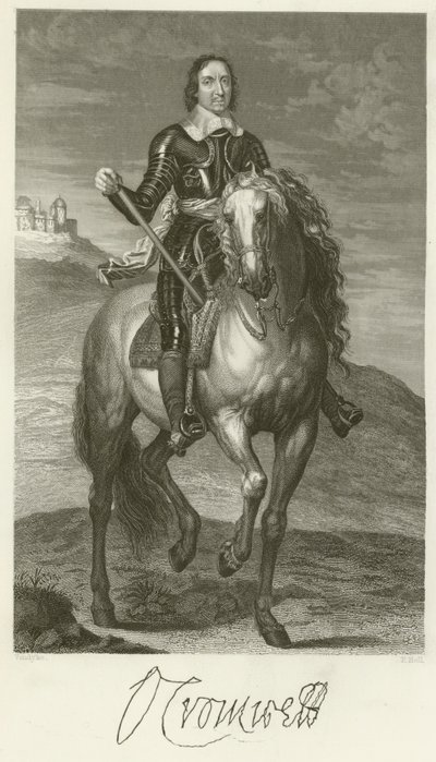 Oliver Cromwell av after Anthony van Dyck