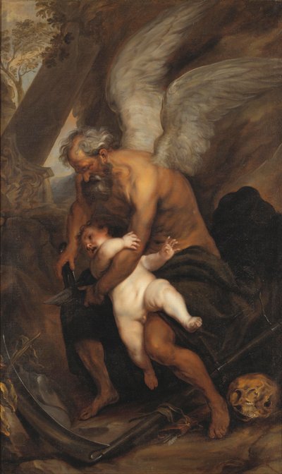 Tid att klippa kärlekens vingar av after Anthony van Dyck