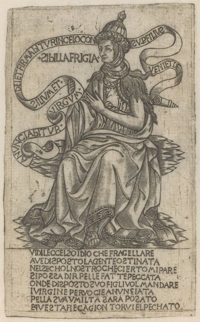 Frygiska sibylla av after Baccio Baldini