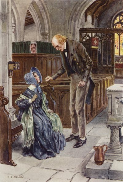 Illustration för Martin Chuzzlewit av after Charles Edmund Brock