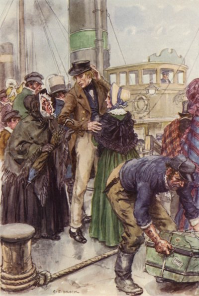 Illustration för Martin Chuzzlewit av after Charles Edmund Brock