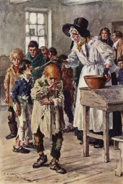 Illustration för Nicholas Nickleby av after Charles Edmund Brock