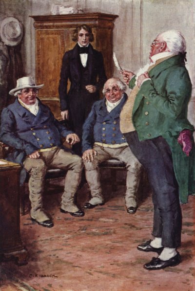 Illustration för Nicholas Nickleby av after Charles Edmund Brock