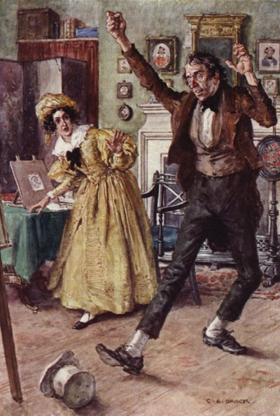 Illustration för Nicholas Nickleby av after Charles Edmund Brock