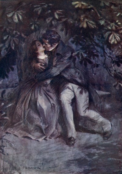 Mr Rochester förklarar sin kärlek av after Charles Edmund Brock
