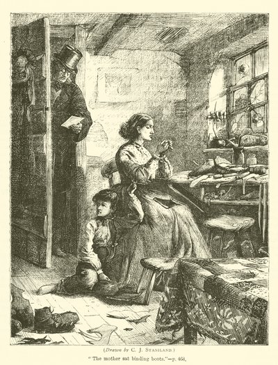 Kvinnlig skomakare av after Charles J. Staniland