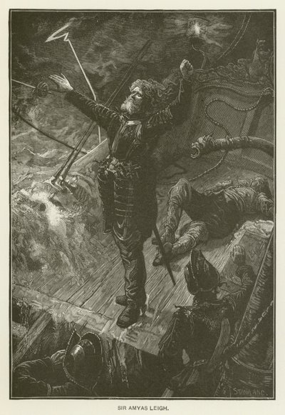 Sir Amyas Leigh av after Charles J. Staniland