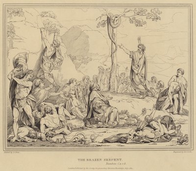 The Brazen Serpent, Numbers av after Charles Le Brun
