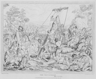 Korsfästelsen, Matteus av after Charles Le Brun