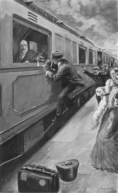 Sipidos attack mot kung Edward i Bryssel den 4 april 1900 av after Charles Mills Sheldon