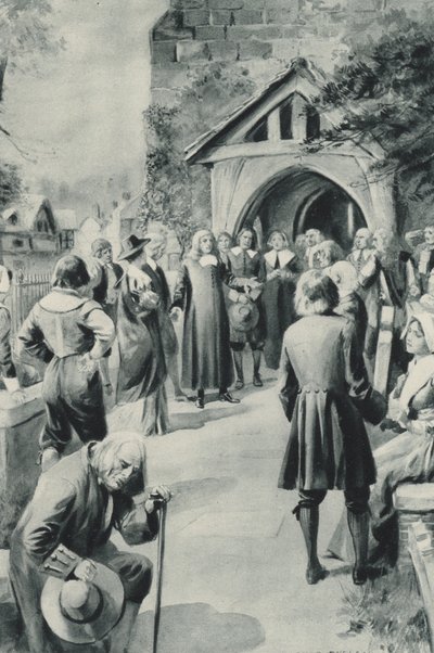 Invånarna i Eyam i Derbyshire bestämmer sig för att stänga sin pestdrabbade by från världen av after Charles Mills Sheldon