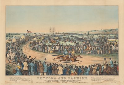 Peytona och mode: In Their Great Match för $20 000. Under Facklig kurs L.I. 13 maj. 1845, Vann av Peytona. Tid 7:39 3/4, 7:45 1/4 av after Charles Severin