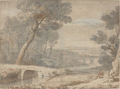 Resten på flykten till Egypten av after Claude Lorrain