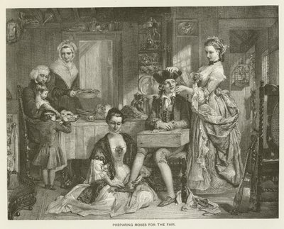 Förbereder Moses för mässan av after Daniel Maclise