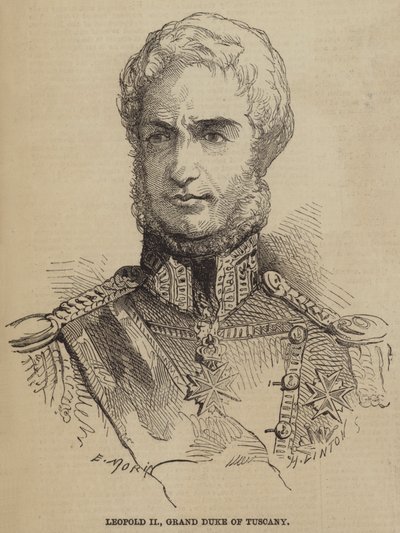 Leopold II, Grand Duke of Tuscany  av after Edmond Morin