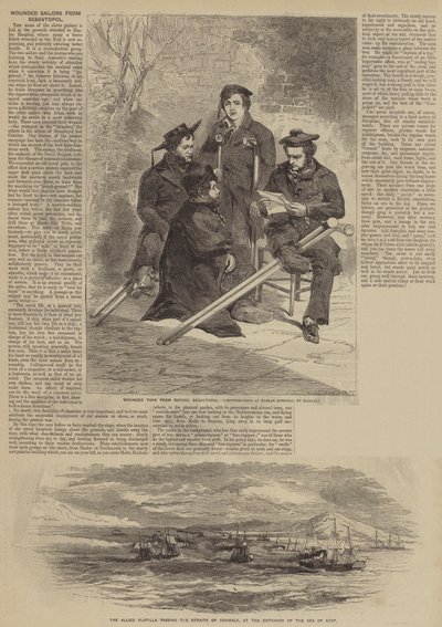 Sårade sjömän från Sebastopol av after Edmond Morin