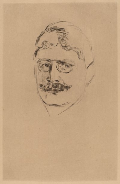 Knut Hamsun av after Edvard Munch
