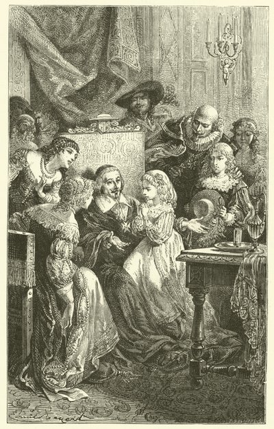 Blaise och Jacqueline Pascal av after Emile Antoine Bayard