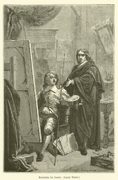 Eustache LeSueur, Louis Vitet av after Emile Antoine Bayard
